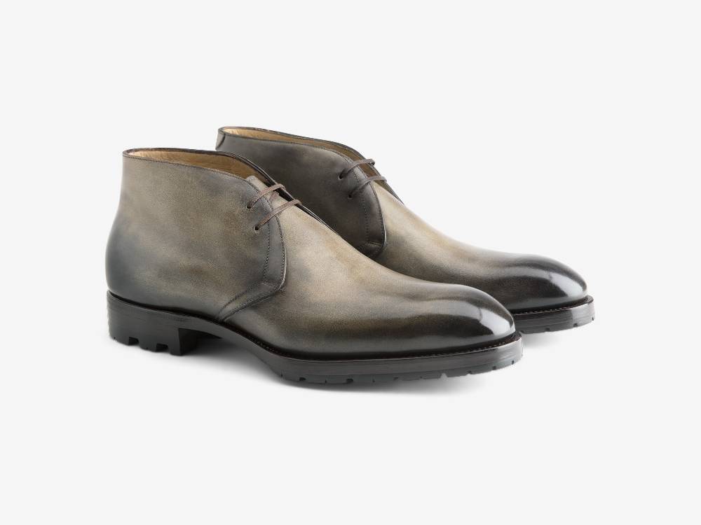 Paolo Sartori Art. 512 Desert Boot in Pelle Anticata Verdegris Soddisfazione Garantita