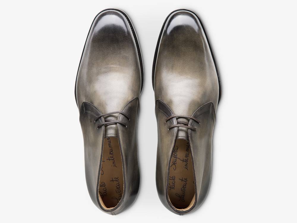 Paolo Sartori Art. 512 Desert Boot in Pelle Anticata Verdegris Soddisfazione Garantita