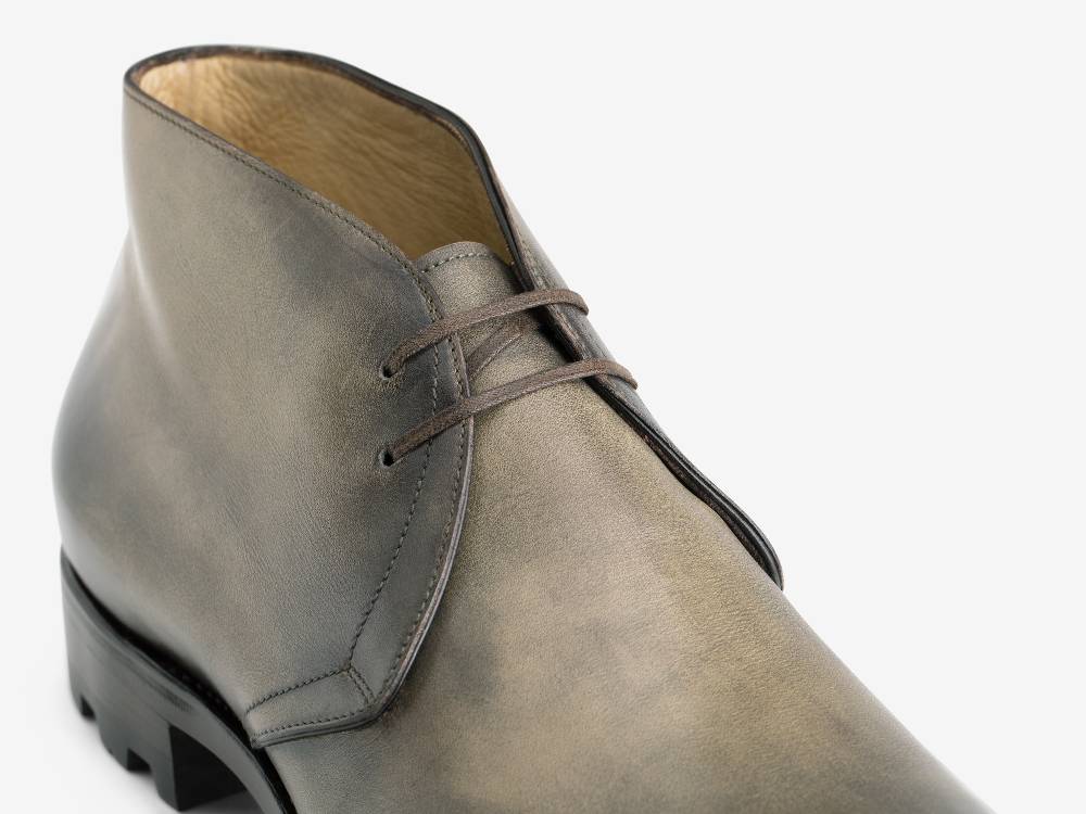 Paolo Sartori Art. 512 Desert Boot in Pelle Anticata Verdegris Soddisfazione Garantita