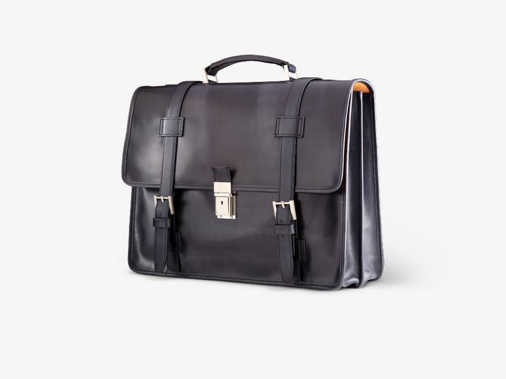 Paolo Sartori Briefcase Briefcase in pelle Anticata Furore Negozi Online