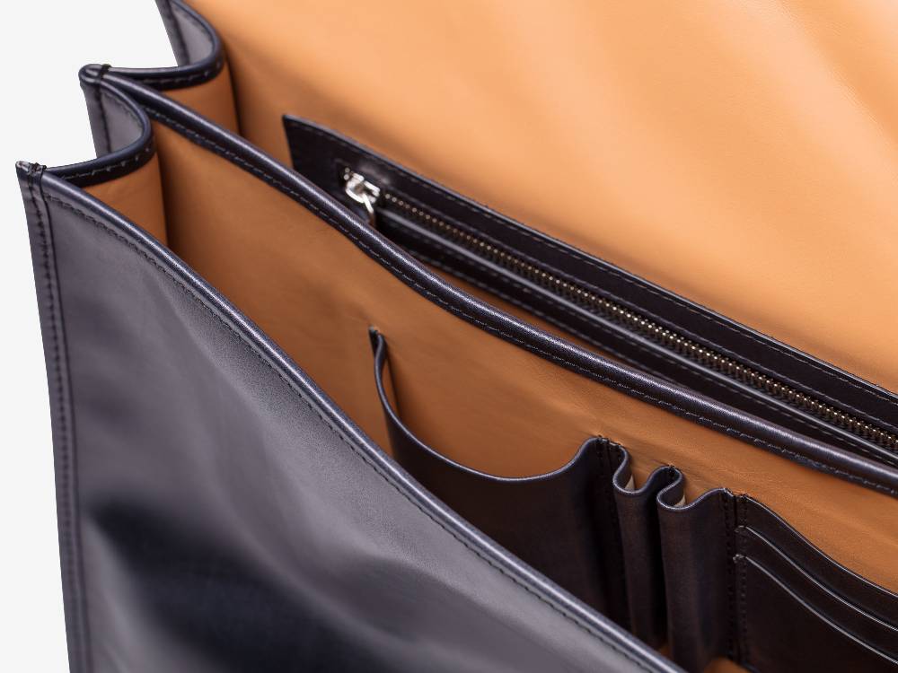 Paolo Sartori Briefcase Briefcase in pelle Anticata Furore Negozi Online