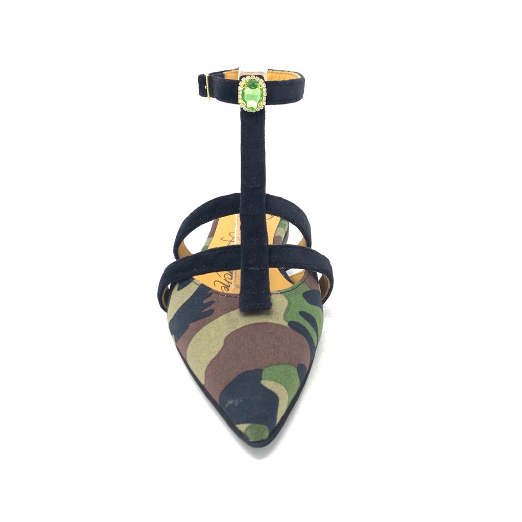 Passion Blanche Bibì camouflage e vell nero + pietra verde Promozione