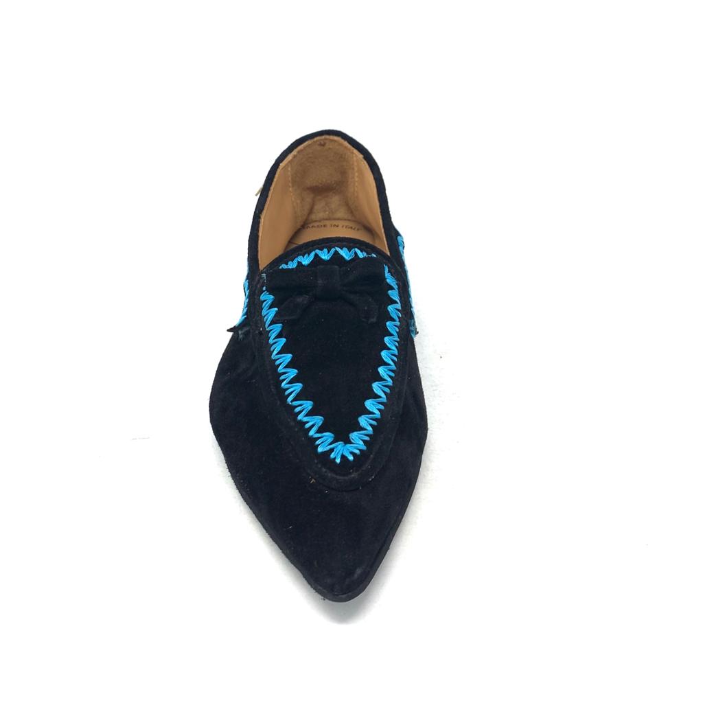 Passion Blanche Grace Scamosciata Nera + Ric Turchese Shopping Online