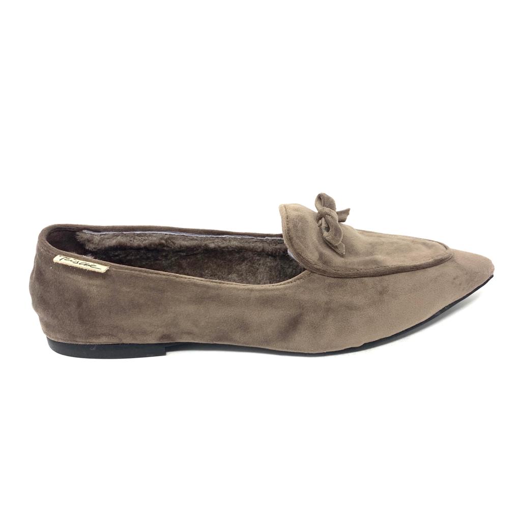 Passion Blanche Grace Velluto Tortora + Montone Nuova