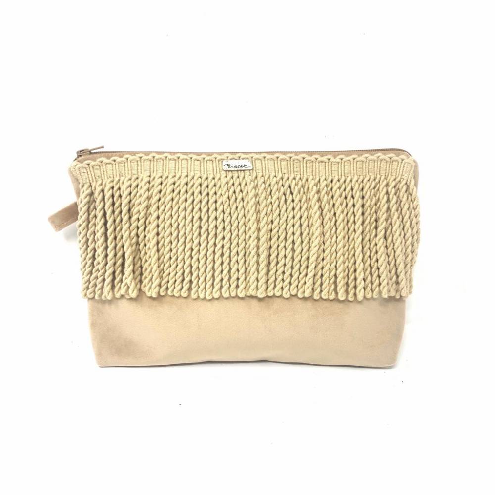 Passion Blanche Sophia Scamosciata Cammello Frangia Moda