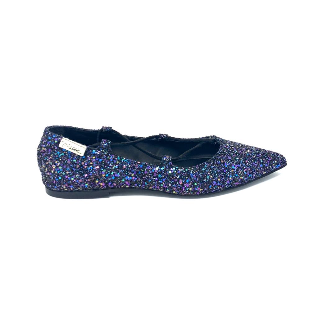 Passion Blanche Brigitte Glitter Nero/Blu