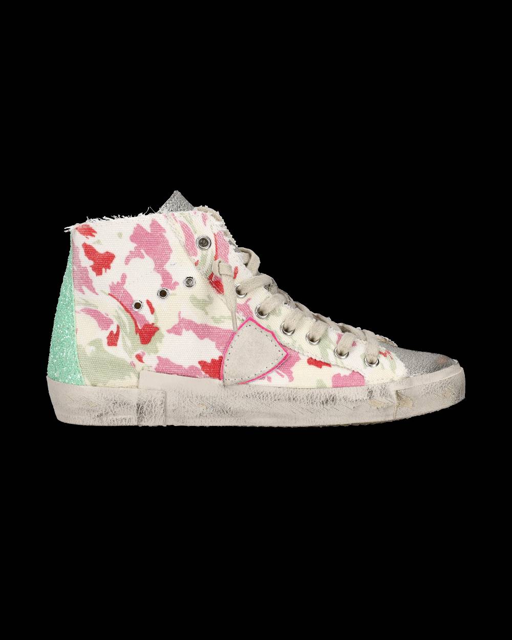 ﻿Philippe Model Sneaker alte Prsx High donna - verde e fucsia Offerta natalizia