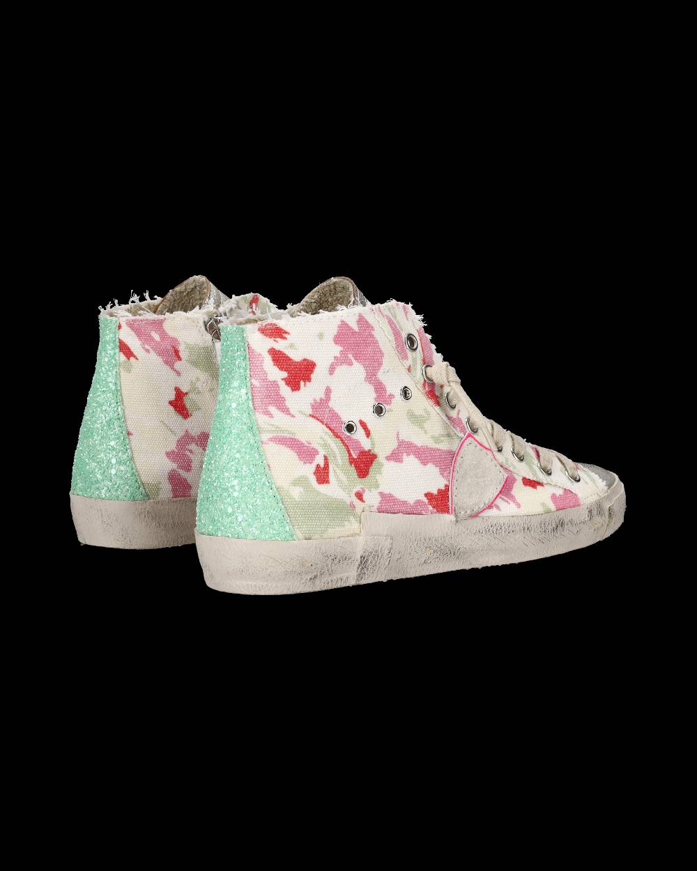 ﻿Philippe Model Sneaker alte Prsx High donna - verde e fucsia Offerta natalizia