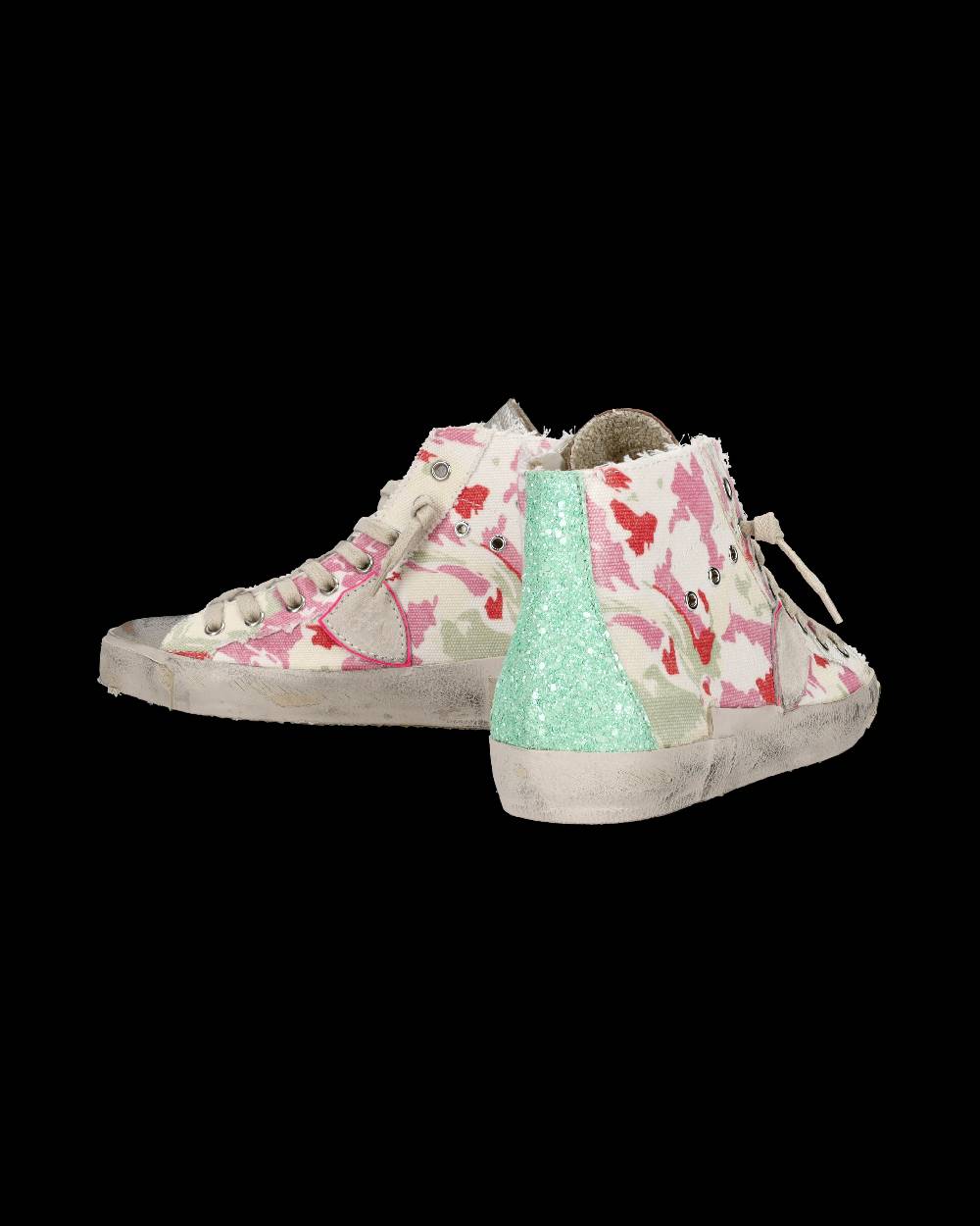﻿Philippe Model Sneaker alte Prsx High donna - verde e fucsia Offerta natalizia
