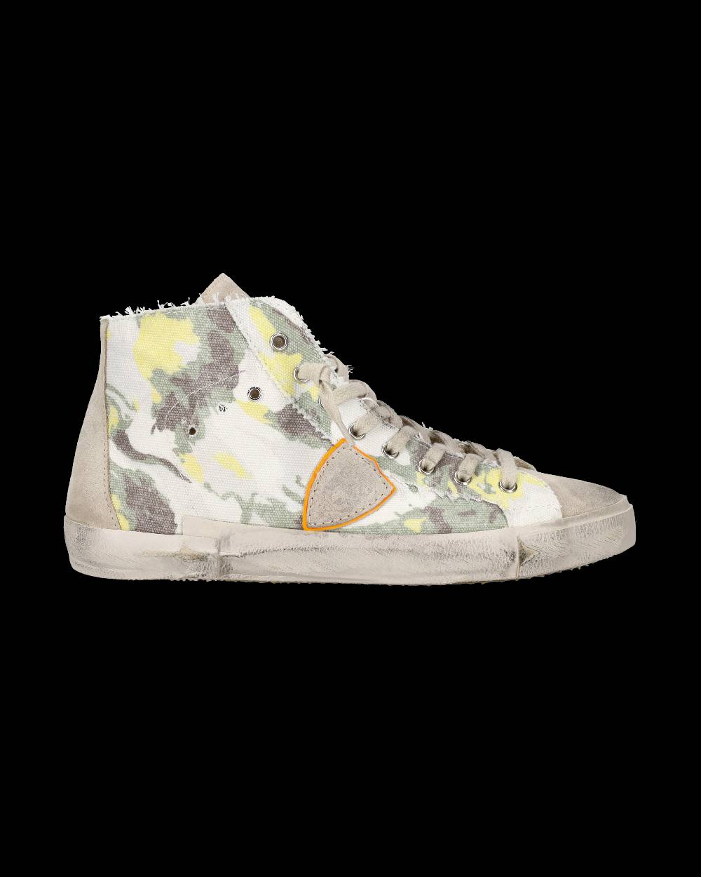 Philippe Model Sneaker alta Prsx uomo - verde e giallo Vendita Economica