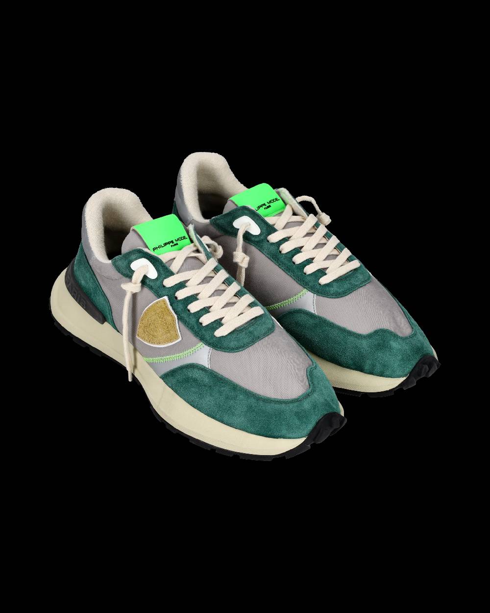 Philippe Model Sneaker bassa Antibes uomo - verde e grigio