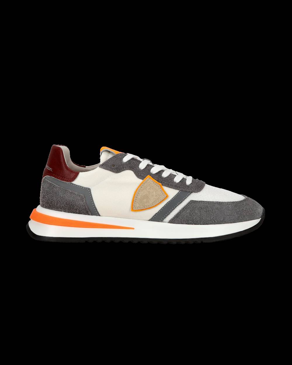 Philippe Model Sneaker casual Tropez 2.1 da uomo in nylon e pelle - Arancione e bianco Italia
