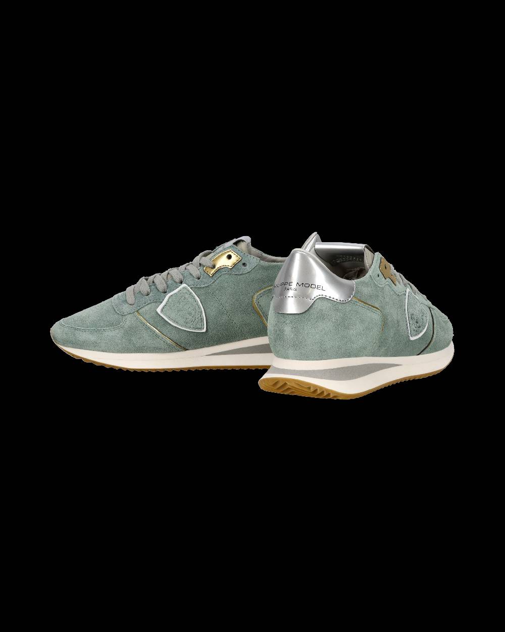 Philippe Model Sneaker casual Trpx da donna in pelle scamosciata - Turchese 2025