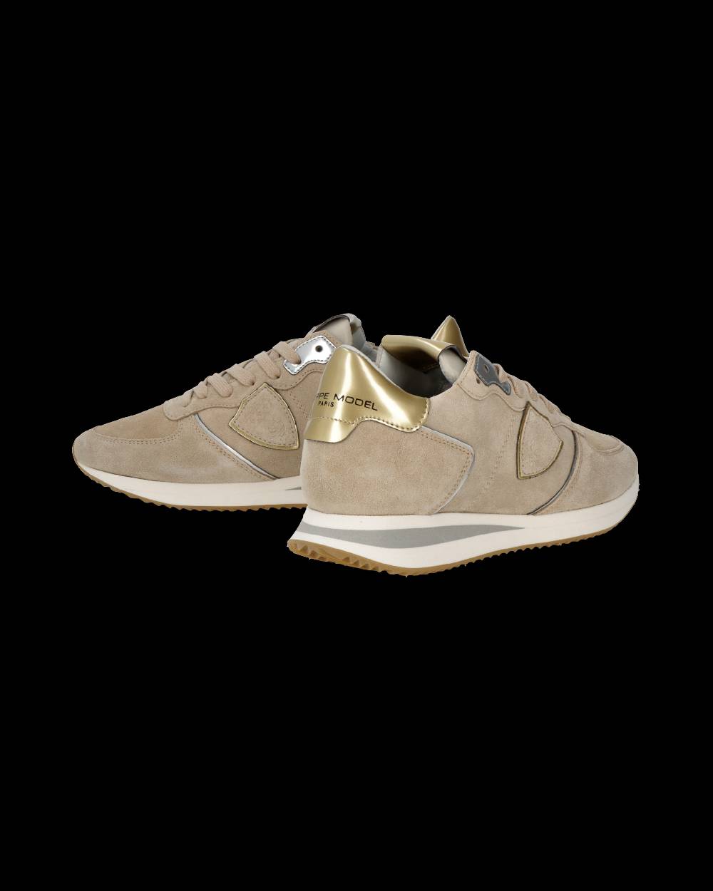 Philippe Model Sneaker bassa Trpx donna - beige e oro In Linea