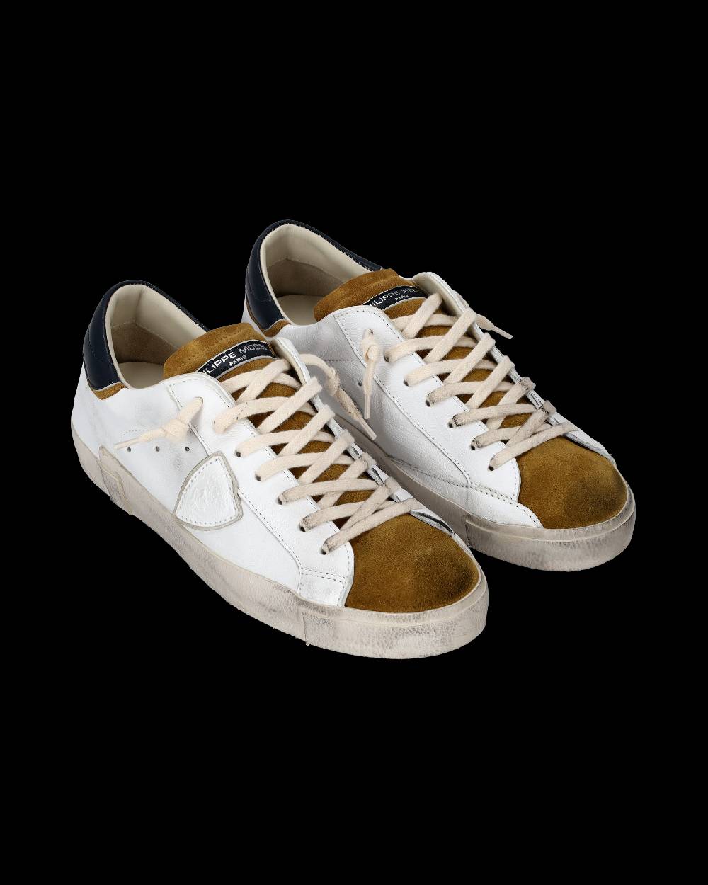Philippe Model Sneaker basse Paris uomo - bianco e senape