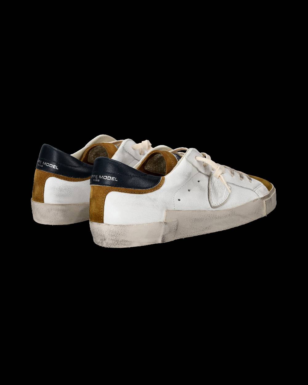 Philippe Model Sneaker basse Paris uomo - bianco e senape Vendita