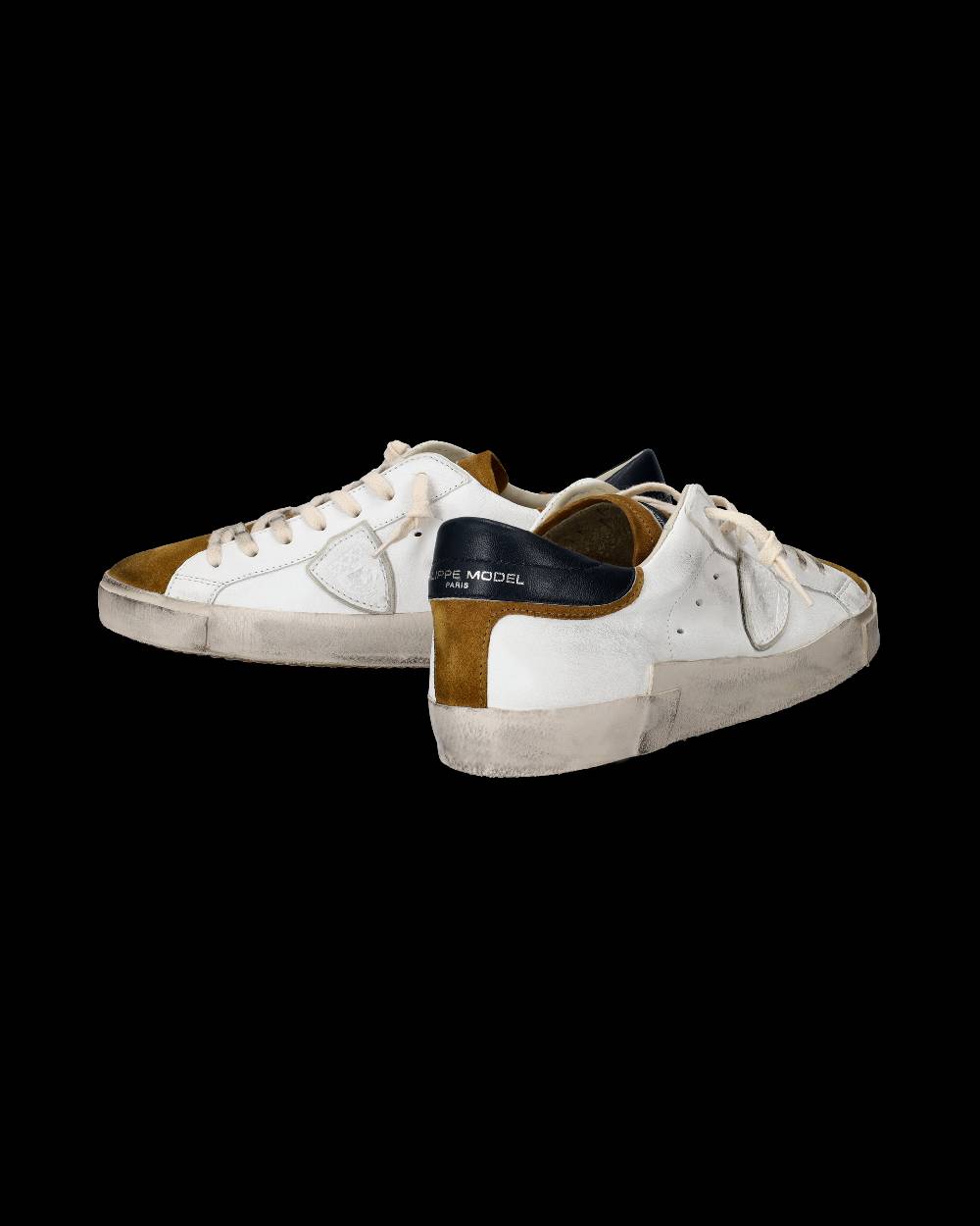 Philippe Model Sneaker basse Paris uomo - bianco e senape Vendita