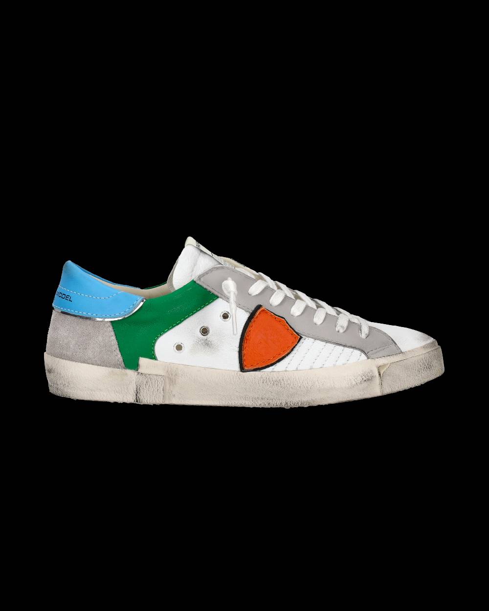 Philippe Model Sneaker basse Prsx uomo - bianco e arancione Soddisfazione Garantita
