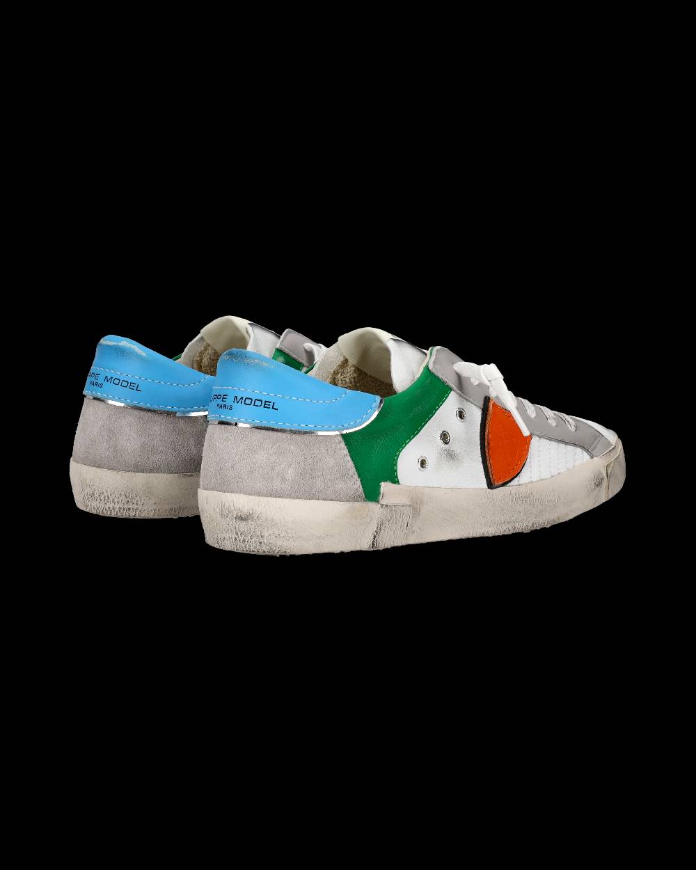 Philippe Model Sneaker basse Prsx uomo - bianco e arancione Soddisfazione Garantita