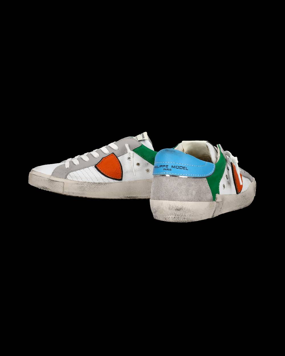 Philippe Model Sneaker basse Prsx uomo - bianco e arancione Soddisfazione Garantita
