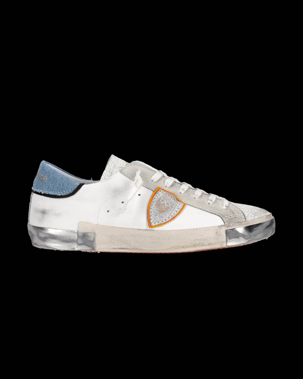 Philippe Model Sneaker basse Prsx uomo - bianco e azzurro Negozi Online