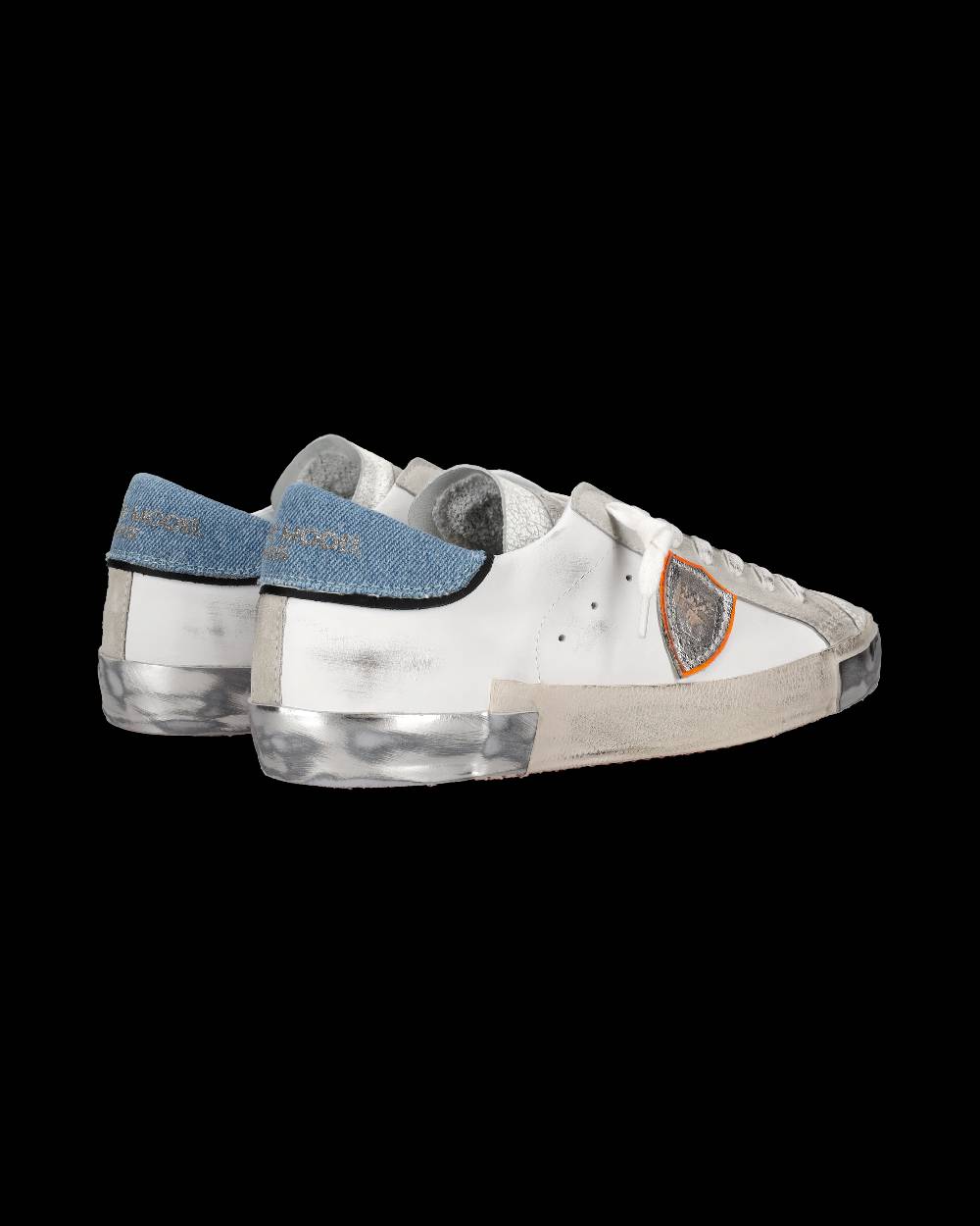 Philippe Model Sneaker basse Prsx uomo - bianco e azzurro Negozi Online