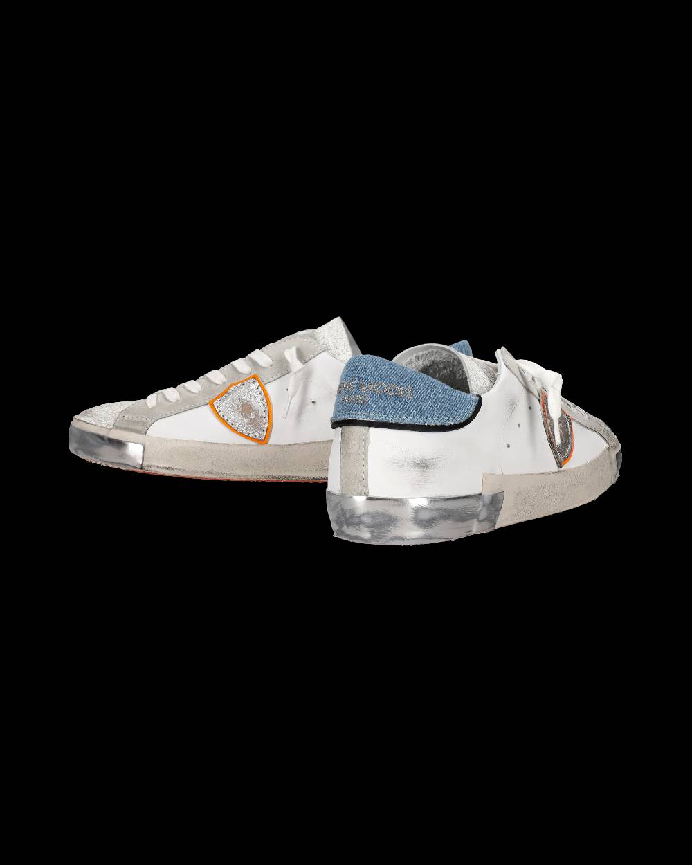 Philippe Model Sneaker basse Prsx uomo - bianco e azzurro Negozi Online