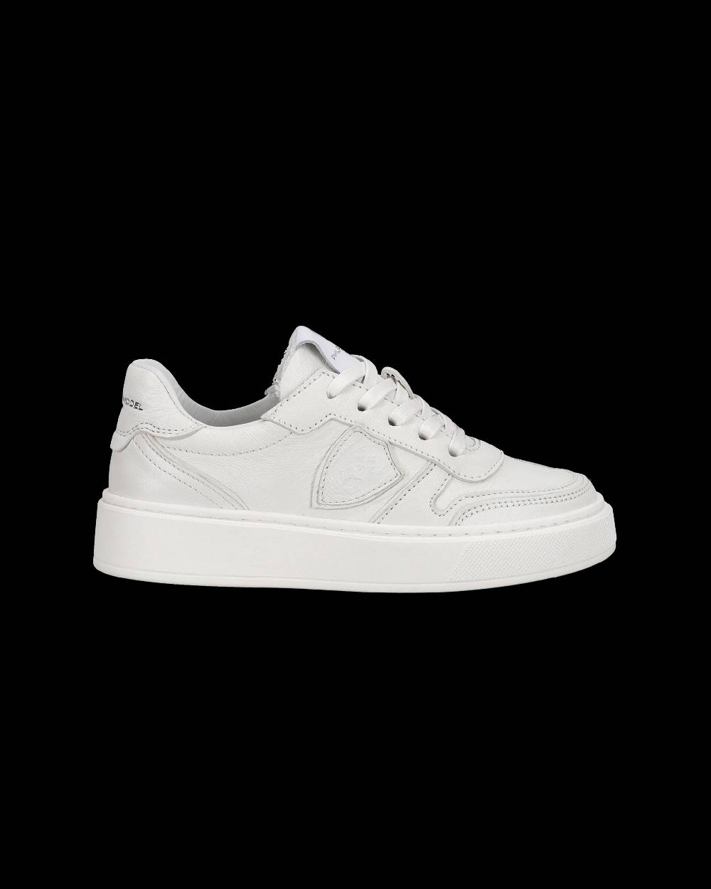 Philippe Model Sneakers basse Junior Nice in pelle, Bianco Consegna Veloce