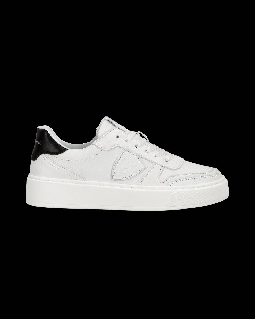 Philippe Model Sneakers Nice da Ragazzi in pelle, Bianco Nero Affare Del Giorno