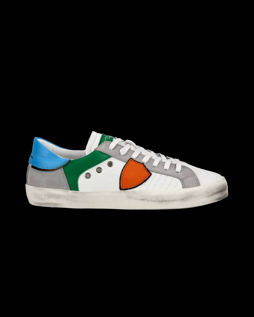 Philippe Model Sneakers basse Paris da Bambino in pelle, Bianco Verde Online