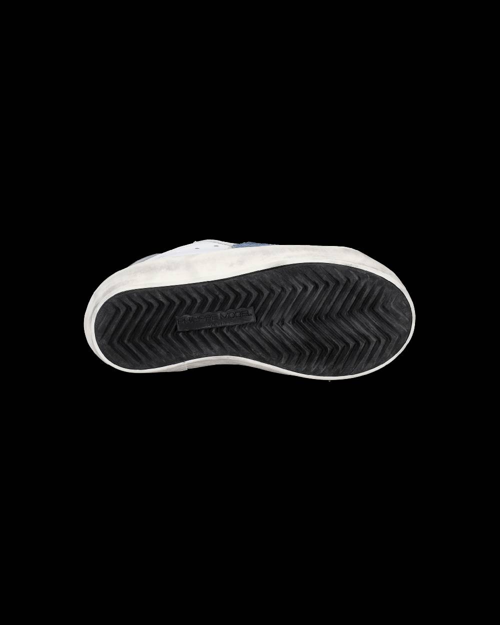 Philippe Model Sneakers da Bambini Prsx basse Bianche e Blu in Pelle Outlet
