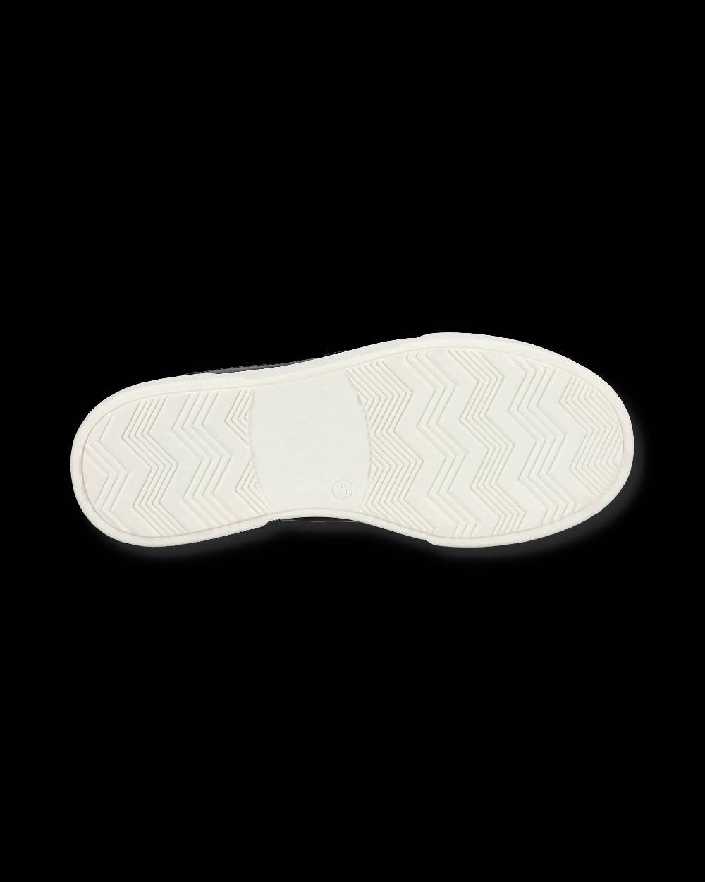 Philippe Model Junior Temple Low-Top Sneakers in Leather, Black White Saldi Di Fabbrica