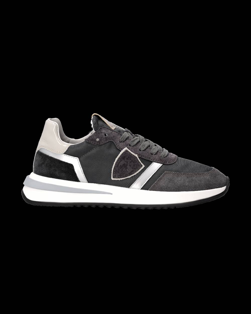 Philippe Model Sneaker Tropez 2.1 Donna, Nero Grigio e Argento Moda