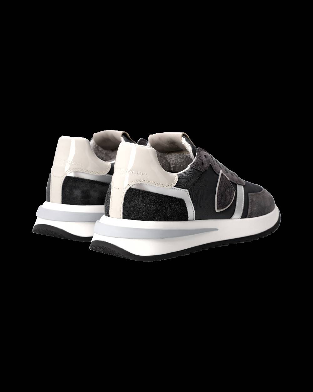 Philippe Model Sneaker Tropez 2.1 Donna, Nero Grigio e Argento Moda