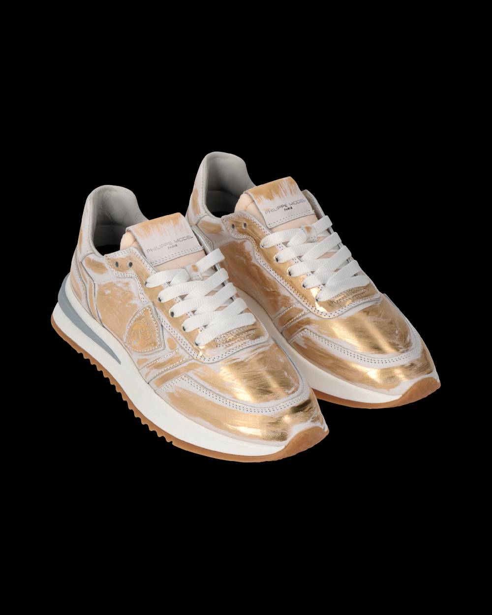 Philippe Model Sneaker Tropez 2.1 Donna, Bianco e Oro Italy