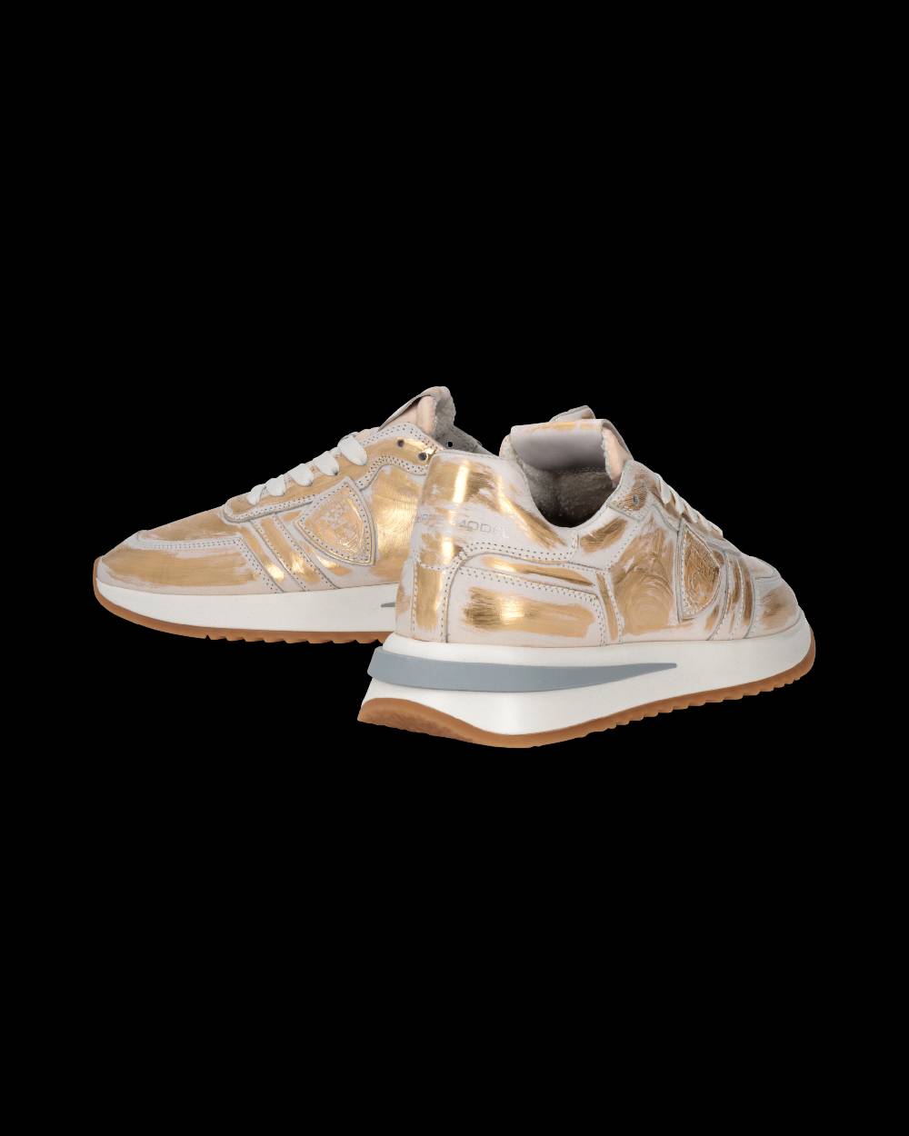 Philippe Model Sneaker Tropez 2.1 Donna, Bianco e Oro Italy