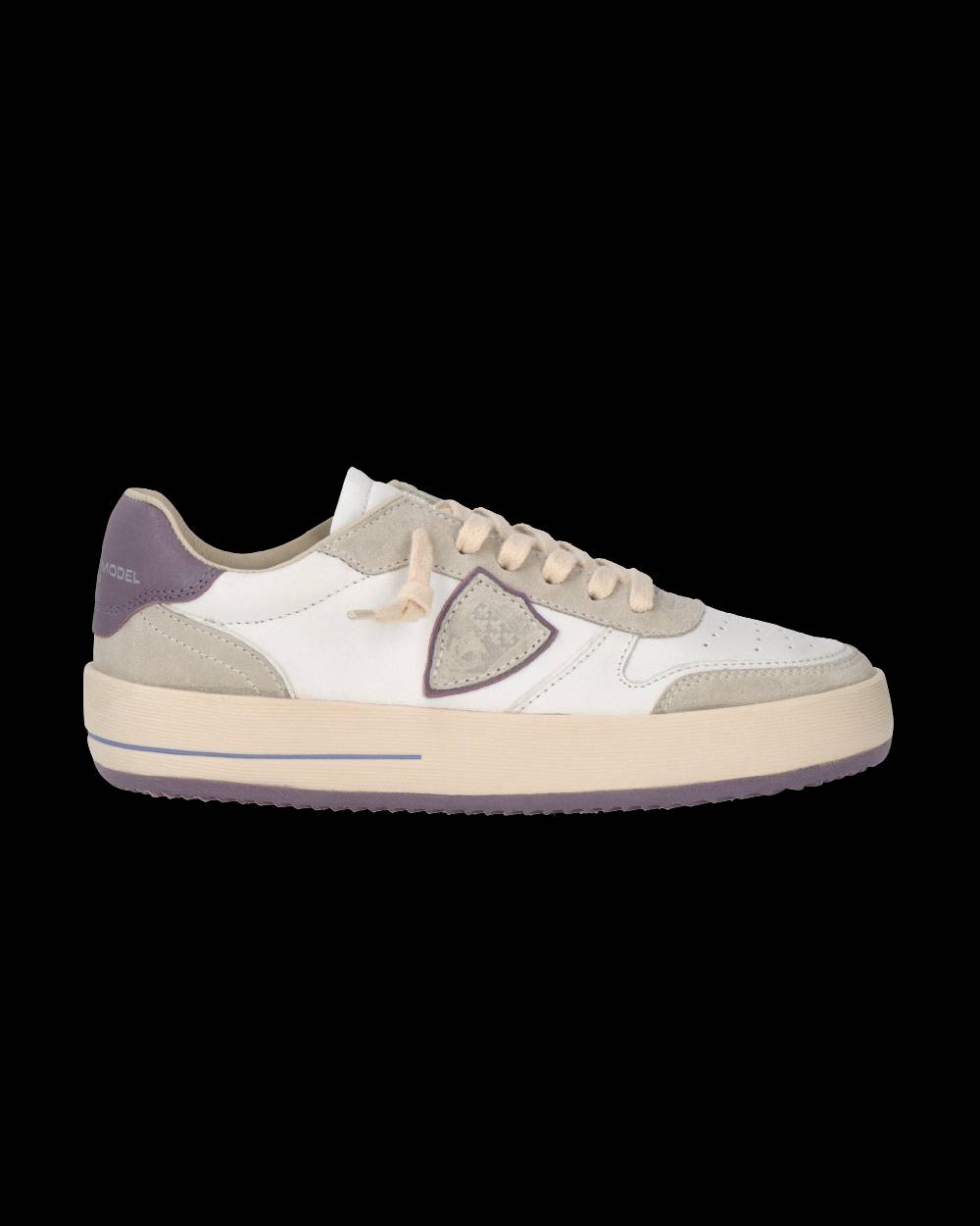 Philippe Model Sneaker Nice Donna, Bianco e Lilla Nuovo