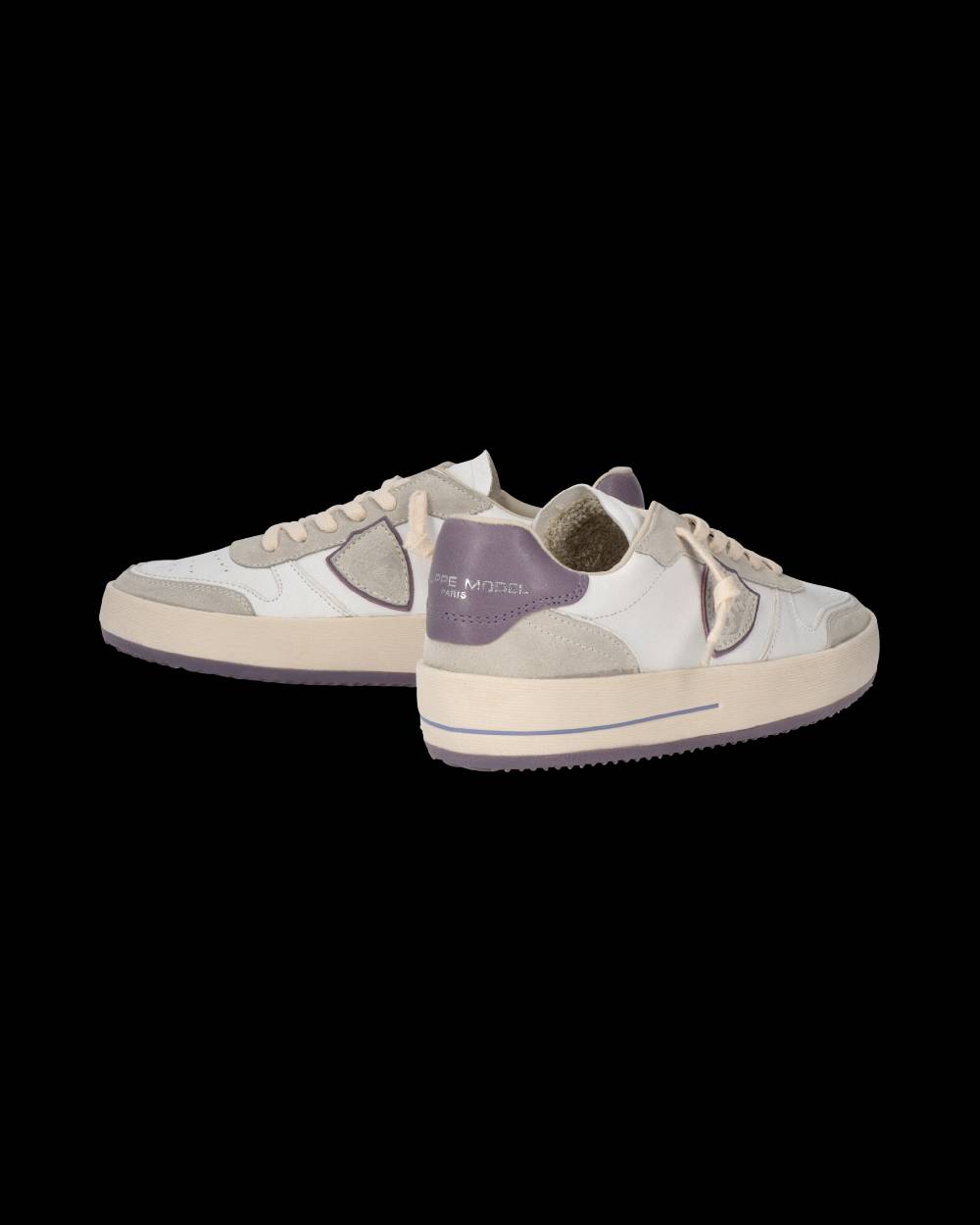 Philippe Model Sneaker Nice Donna, Bianco e Lilla Nuovo