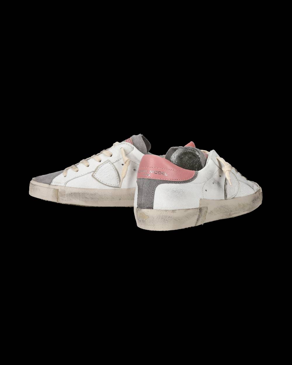 Philippe Model Sneaker casual Prsx da donna in pelle - Antracite e bianco Vendita
