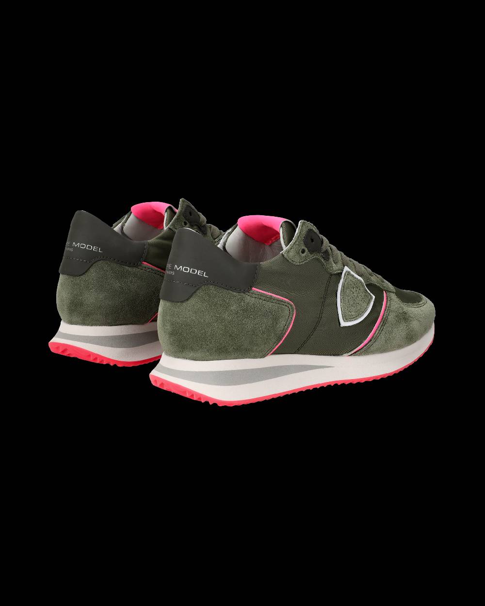 Philippe Model Sneaker basse Trpx donna - verde militare e rosa fluo Qualità Garantita