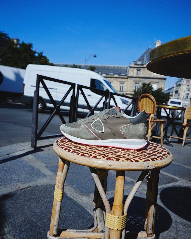 Philippe Model Sneaker basse Trpx donna - verde militare e rosa fluo Qualità Garantita