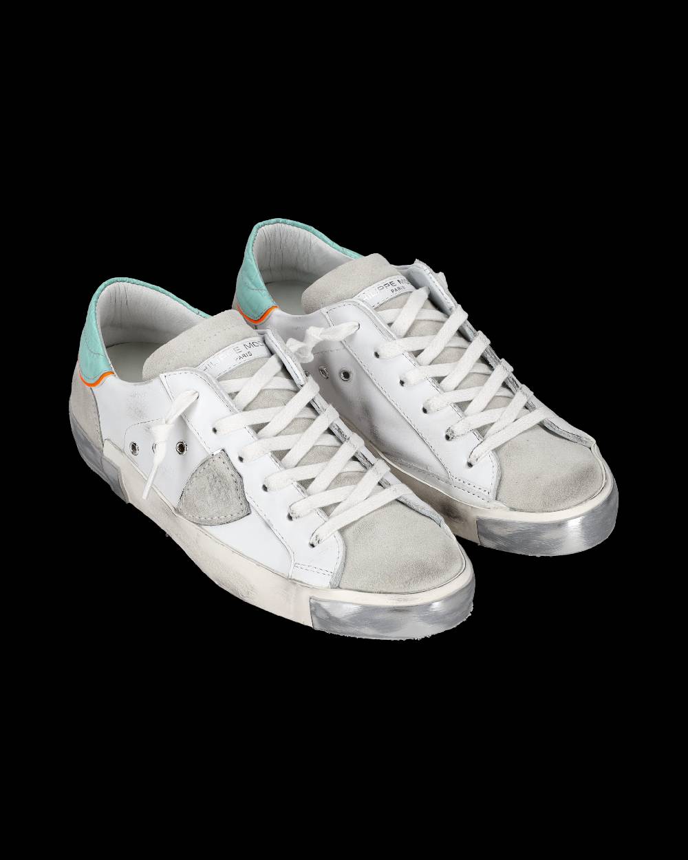 Philippe Model Sneaker bassa PRSX donna - bianco e verde acqua Outlet