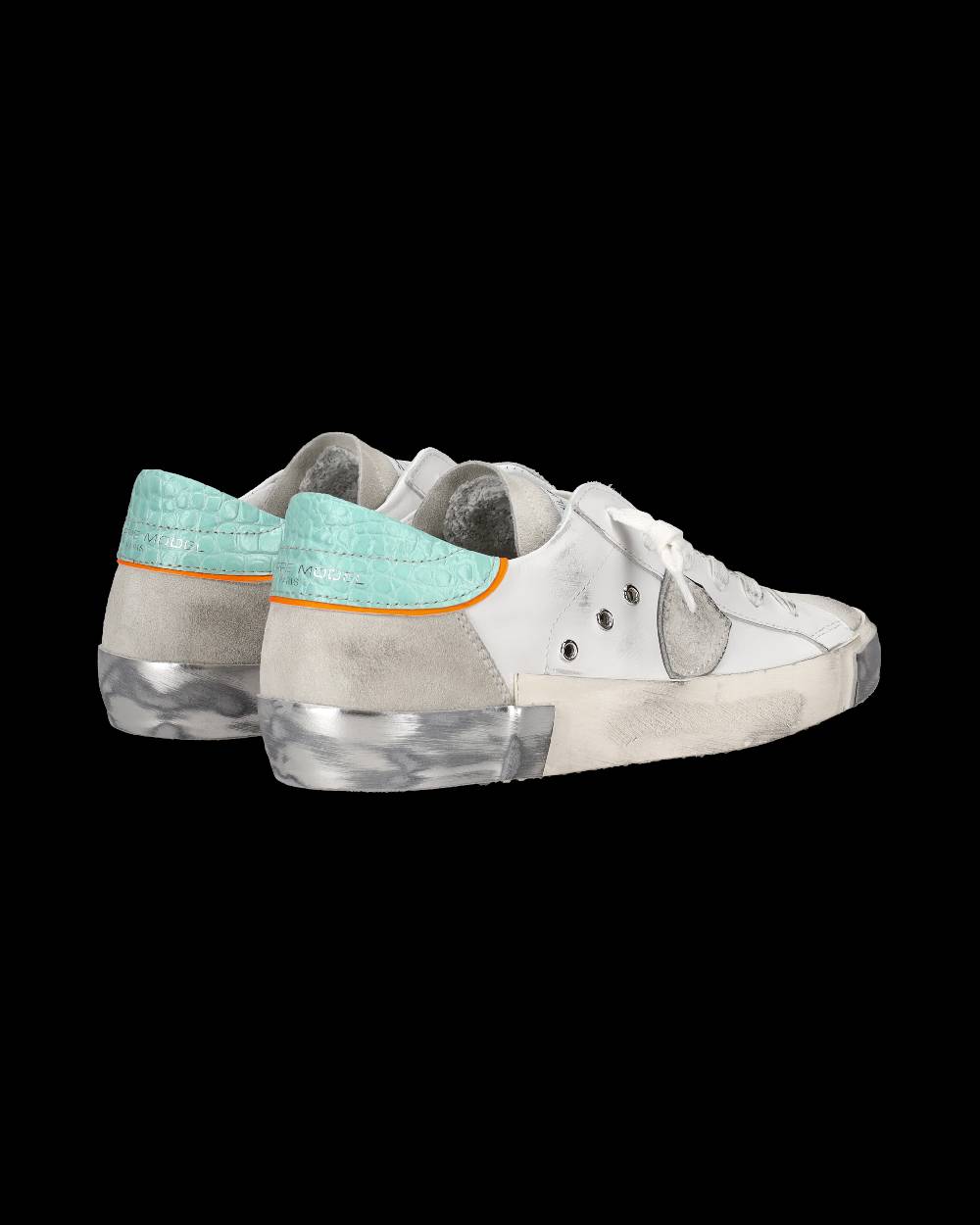 Philippe Model Sneaker bassa PRSX donna - bianco e verde acqua Outlet