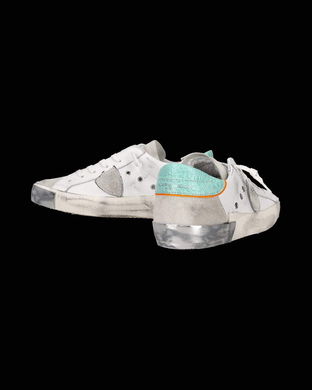 Philippe Model Sneaker bassa PRSX donna - bianco e verde acqua Outlet