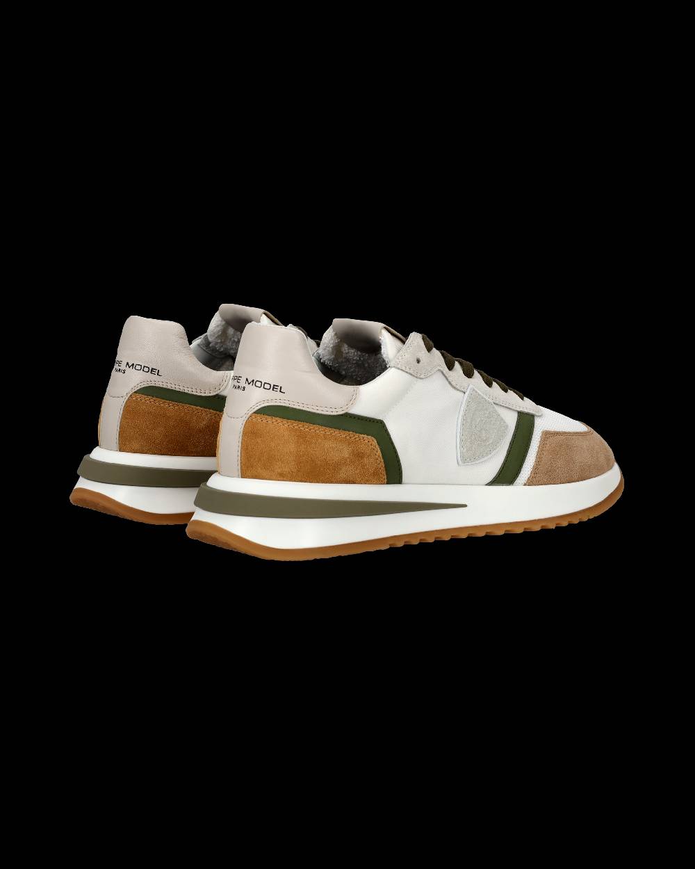 Philippe Model Sneakers Tropez 2.1 da Uomo Bianche e Verdi in Tessuto Tecnico Vendita Economica