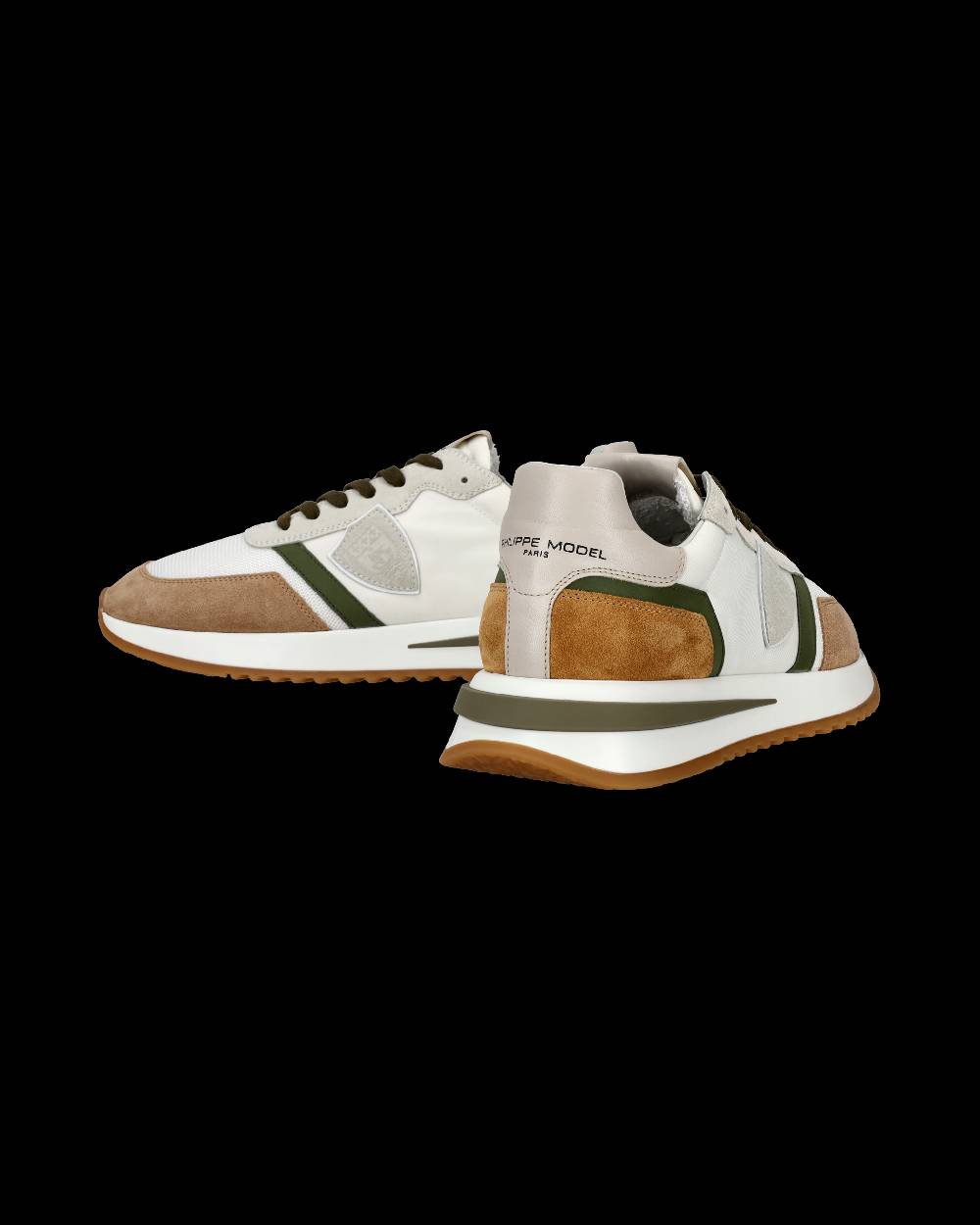Philippe Model Sneakers Tropez 2.1 da Uomo Bianche e Verdi in Tessuto Tecnico Vendita Economica