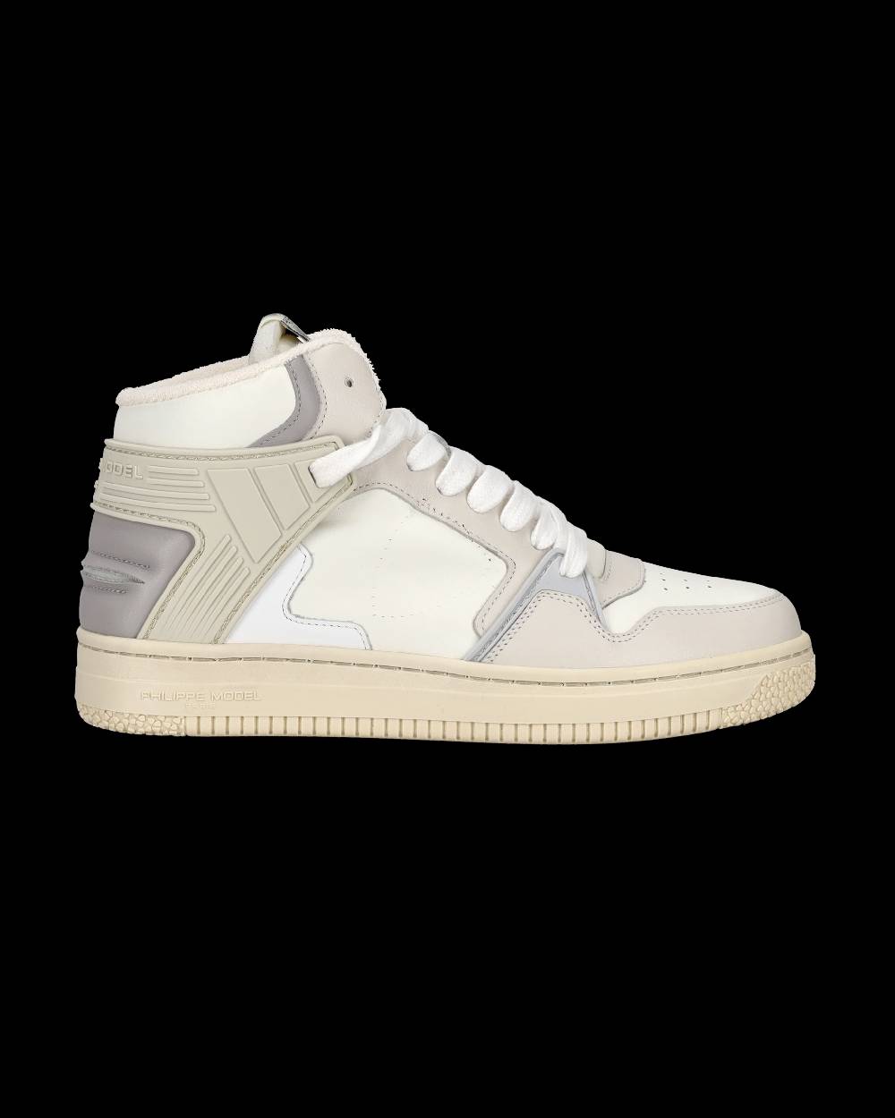 Philippe Model Sneaker mid La Grande donna - burro e grigio Nuova