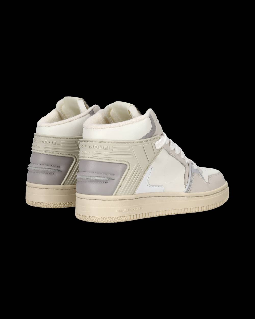 Philippe Model Sneaker mid La Grande donna - burro e grigio Nuova