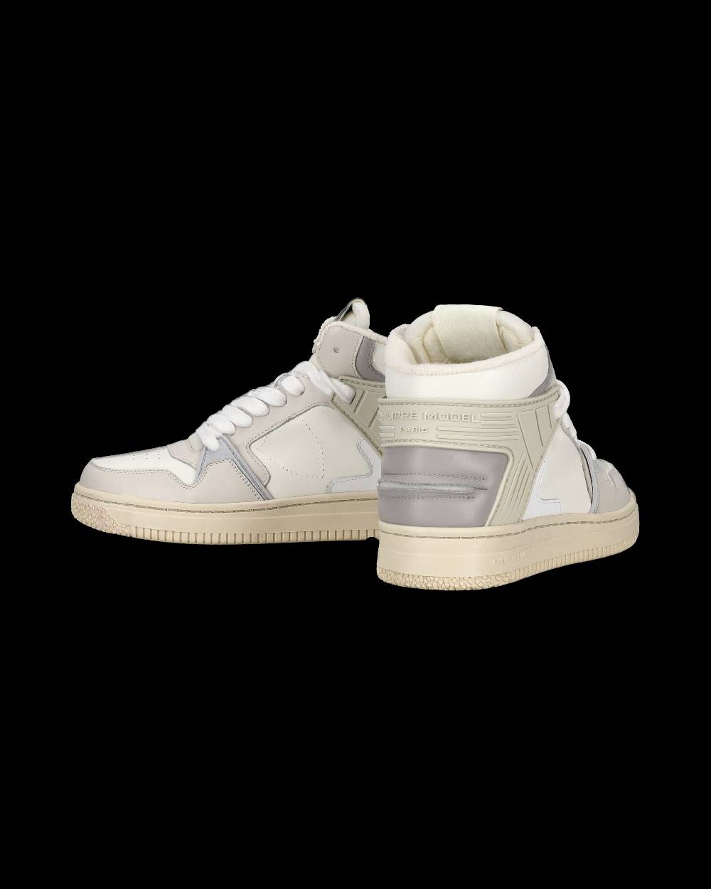 Philippe Model Sneaker mid La Grande donna - burro e grigio Nuova