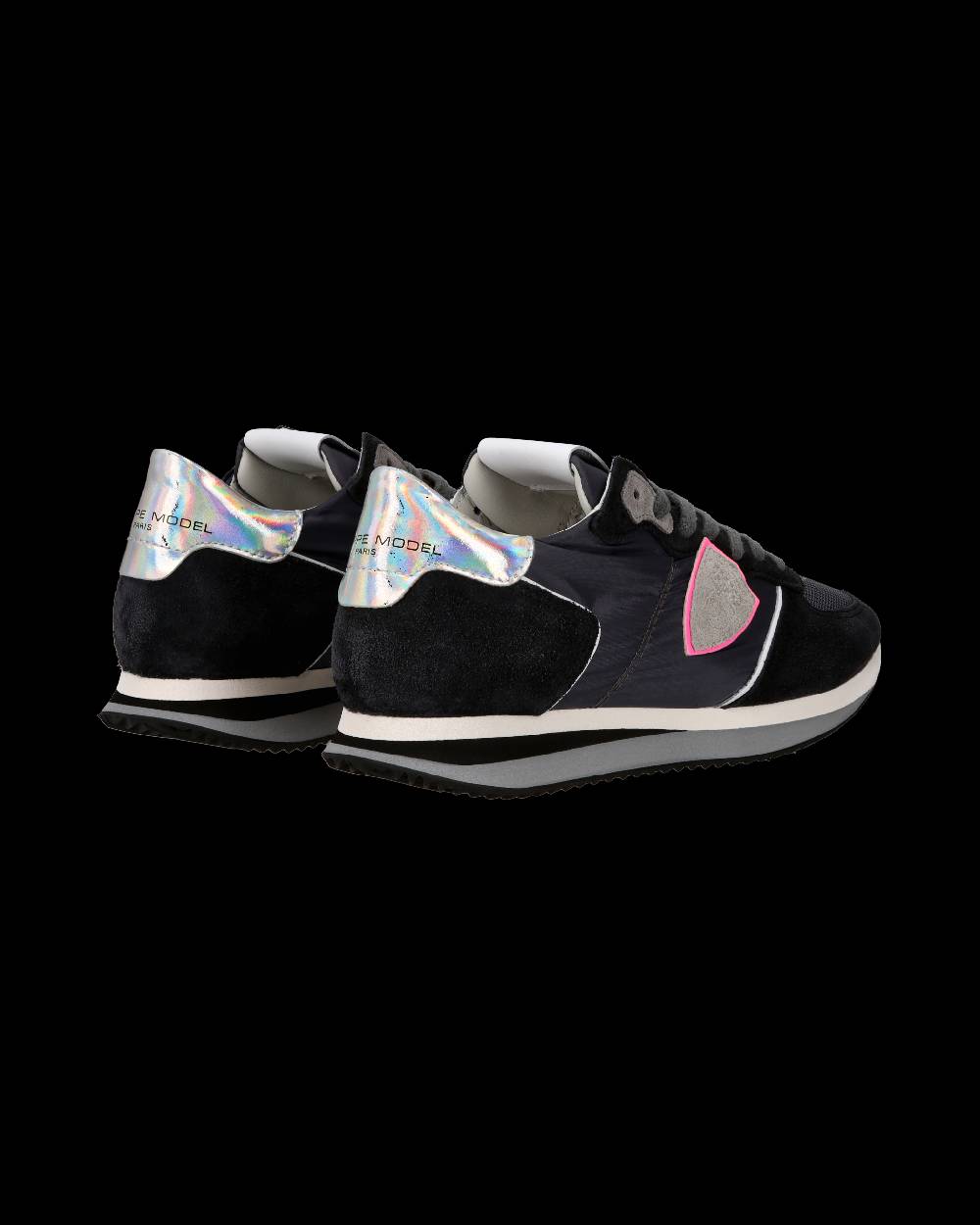 Philippe Model Sneaker casual Trpx da donna in nylon e pelle - Antracite Italy
